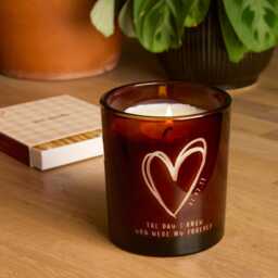Valentine's Gift Hamper With Personalised Heart Candle For Couples - thumbnail 2
