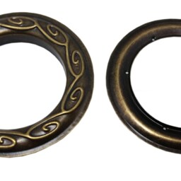 Large Antique Brass #12 Metal Curtain 1-9/16 Inch Inner Diameter Decorative Grommet/Rings Pack W/Washer Eyelet Hardware Panel Drape Supply - thumbnail 2