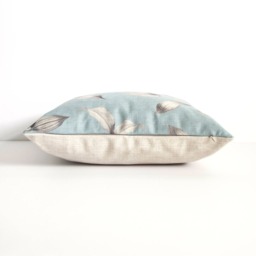 Blue Flower Pillow Cover, Yellow Throw Pillow, Decorative Cushion Coverchristmas Gift Idea, Christmas Idea - thumbnail 2