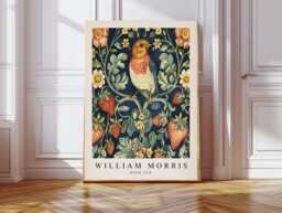 William Morris Art Print, Bird Flowers, Flower Botanical Wall Decor, Art, Prints - thumbnail 1