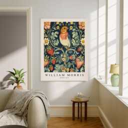 William Morris Art Print, Bird Flowers, Flower Botanical Wall Decor, Art, Prints - thumbnail 2
