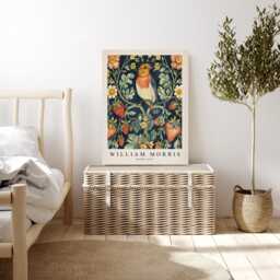 William Morris Art Print, Bird Flowers, Flower Botanical Wall Decor, Art, Prints - thumbnail 3