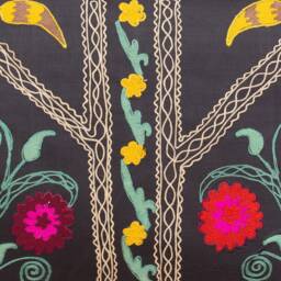 "Suzani Pillow Cover, Uzbek Pillow, 20.47"" X 30.91" - thumbnail 3