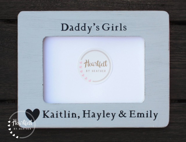 Personalized Daddy's Girls Picture Frame - Custom Father's Day Gift - image 1
