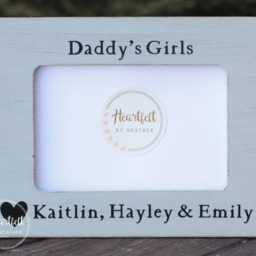 Personalized Daddy's Girls Picture Frame - Custom Father's Day Gift - thumbnail 2