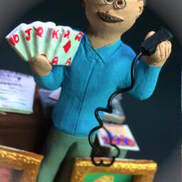 50Th Birthday Gift For A Poker Playing Guy - Personalized Figurine - thumbnail 4