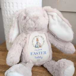 My First Easter Gift, Personalised 1st Teddy, Bunny Toy, Bunny, Soft Toy Keepsake - thumbnail 3