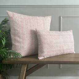Florence - Red - Cherbury Small Block Print Handmade Cushion Cover - The Brunswick Collection - thumbnail 2