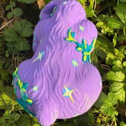 Purple Night Elf Druid Bear 3D Printed Figure 15cm X 7cm - thumbnail 3