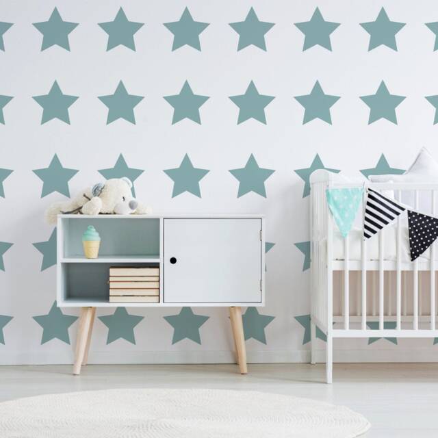 40x Star Stickers - Baby Shower Decor Set Vinyl Wall Twinkle Decal Art Nursery Label, Decals, Decoration, Sticker - image 1