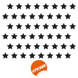40x Star Stickers - Baby Shower Decor Set Vinyl Wall Twinkle Decal Art Nursery Label, Decals, Decoration, Sticker - thumbnail 2