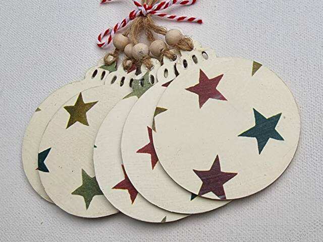 Emma Bridgewater Christmas Inspired Decorations, Star, Tree Secret Santa - image 1