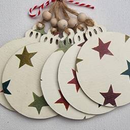 Emma Bridgewater Christmas Inspired Decorations, Star, Tree Secret Santa - thumbnail 3