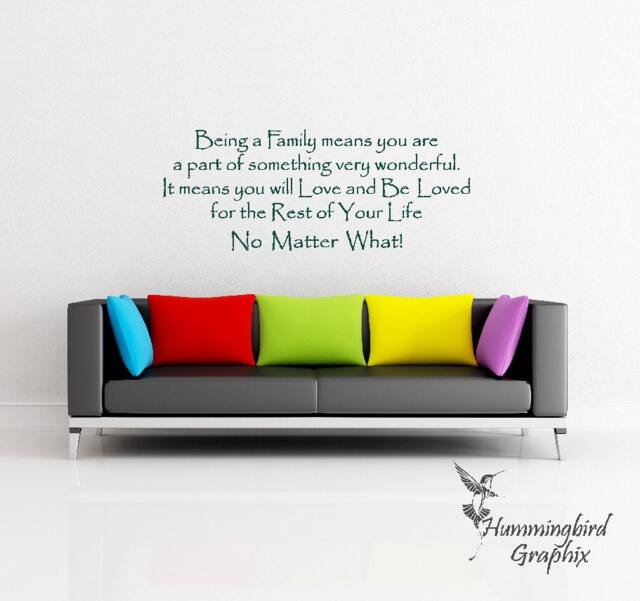 Family Quote Wall Decal Vinyl Sticker Art - image 1