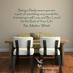Family Quote Wall Decal Vinyl Sticker Art - thumbnail 2