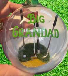 Golf Personalised Bauble Handmade Ornament - Fathers Day Fun Sport Birthday Secret Santa Club Player Present Gift Unique - thumbnail 2