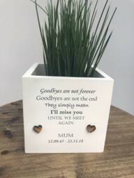 Memorial Mum Mam Mom Mummy Flower/Plant Pot Personalised Bereavement in Memory Of A Loved One ~ Mother Dad Nana Grandad Aunt Or Any Name - thumbnail 1