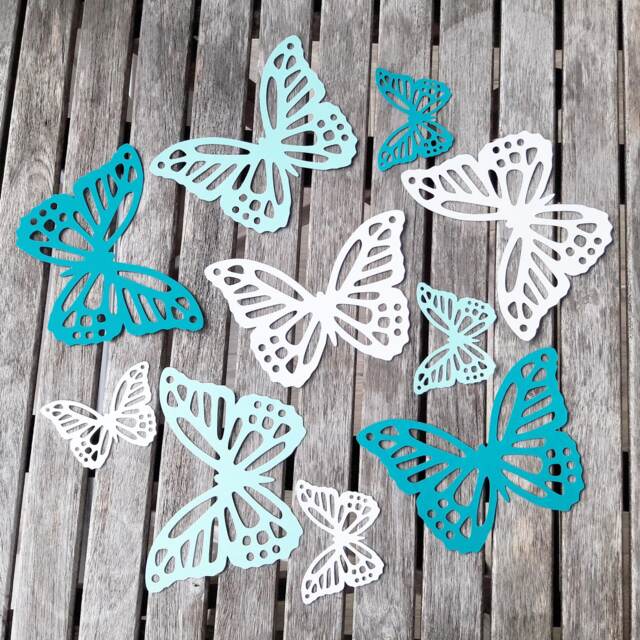 Giant Paper Butterflies Wall Decor, Table Decor, Butterfly Theme - image 1