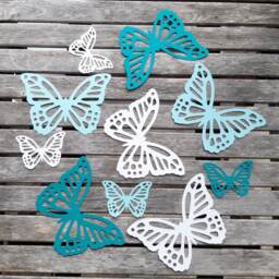 Giant Paper Butterflies Wall Decor, Table Decor, Butterfly Theme - thumbnail 2
