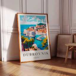 Dubrovnik Croatia Print Old Town, Adriatic Coast Wall Art - thumbnail 3