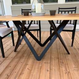 Table Base, Pedestal, Dining Metal Base Powder Coated Height Vivo 60.30 - thumbnail 3