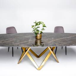 Table Base, Pedestal, Dining Metal Base Powder Coated Height Vivo 60.30 - thumbnail 2