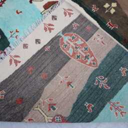 7x10 Ft Trees Of Rug, Afghan Kazak Pictorial Brand Luxury Rug, Medallion Geometric Rug For Living Room - thumbnail 4