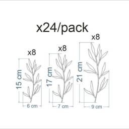 Sale Hand Drawn Leaves Wall Decal - Botanical Home Decor - 32/Pack - thumbnail 2