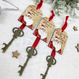 Santa's Magical Key, Personalised Magic Key For Father Christmas, Christmas Eve Box, No Chimney Santa With Tag, Xmas Keepsake - thumbnail 4