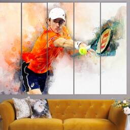 Alex De Minaur Canvas Print, Room Decor, Wall Art, Tennis Fan Gift, Gift - thumbnail 3