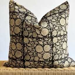 Neutral Boho Pillow Cover Set Textured Beige Decor, Handmade Linen Back - thumbnail 4