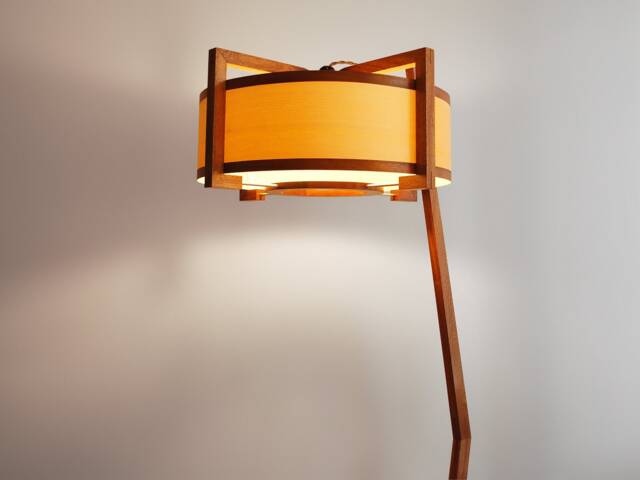 Floor Lamp - Sapele & Ash Wood. High Quality Handwork - image 1