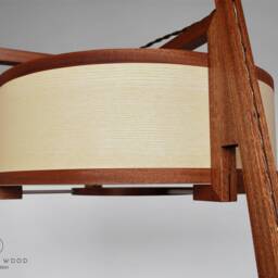 Floor Lamp - Sapele & Ash Wood. High Quality Handwork - thumbnail 3