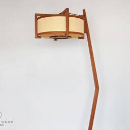 Floor Lamp - Sapele & Ash Wood. High Quality Handwork - thumbnail 2