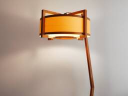 Floor Lamp - Sapele & Ash Wood. High Quality Handwork