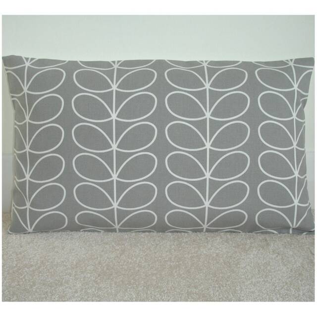 Silver Grey Pillow Cover Bolster Cushion Case Slip Sham Oblong Pillowcase 12x16 12x20 16x24 Stem Leaves Light Gray Geometric Rectangular - image 1