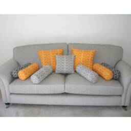 Silver Grey Pillow Cover Bolster Cushion Case Slip Sham Oblong Pillowcase 12x16 12x20 16x24 Stem Leaves Light Gray Geometric Rectangular - thumbnail 2