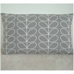 Silver Grey Pillow Cover Bolster Cushion Case Slip Sham Oblong Pillowcase 12x16 12x20 16x24 Stem Leaves Light Gray Geometric Rectangular