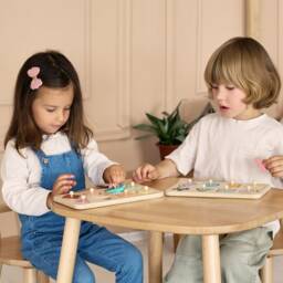 Wooden Shape Sorting Toy, Montessori Puzzle, Toddler Gift Birthday - thumbnail 2