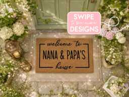 Family Name Doormat Personalised - Custom Housewarming Gift Established Date Mat
