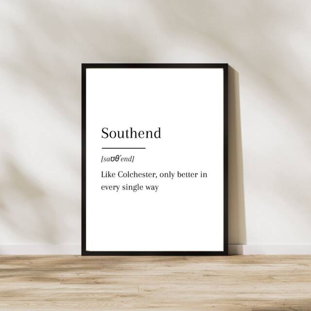 Funny Southend United Print Essex Travel Souvenir - image 1