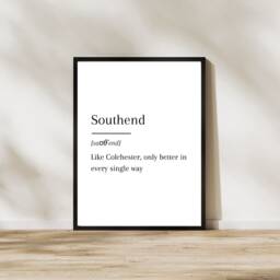 Funny Southend United Print Essex Travel Souvenir - thumbnail 1