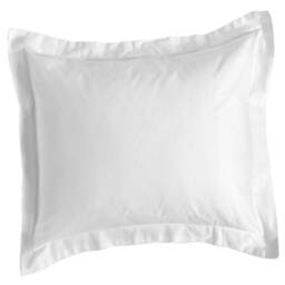 White Organic Cotton Bed Linen With Wooden Buttons - thumbnail 4