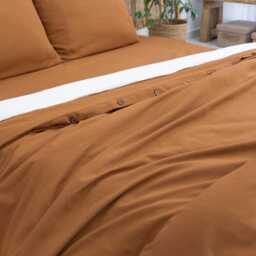 Organic Linen Duvet Cover Soft Boho Farmhouse Bedding