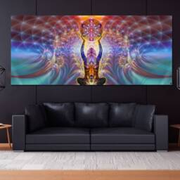 Noces Alchimiques - Art Tapestry Wall Hanging Mindfulness Gift Meditation Yoga Spiritual Healing - thumbnail 2