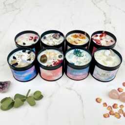 Crystal Candle Gift Soy Wax With Spiritual Birthday For Her Thinking Of You Home Decor New Job - thumbnail 2