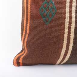 Handmade Turkish Kilim Pillow Cover Boho Cushion, 20x20 - thumbnail 2