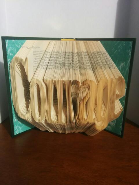Courage - Folded Book Art Fully Customizable, Strength, Survivor - image 1