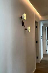 Modern Brass 2-Arm Wall Sconce, Bathroom Vanity Light - thumbnail 2