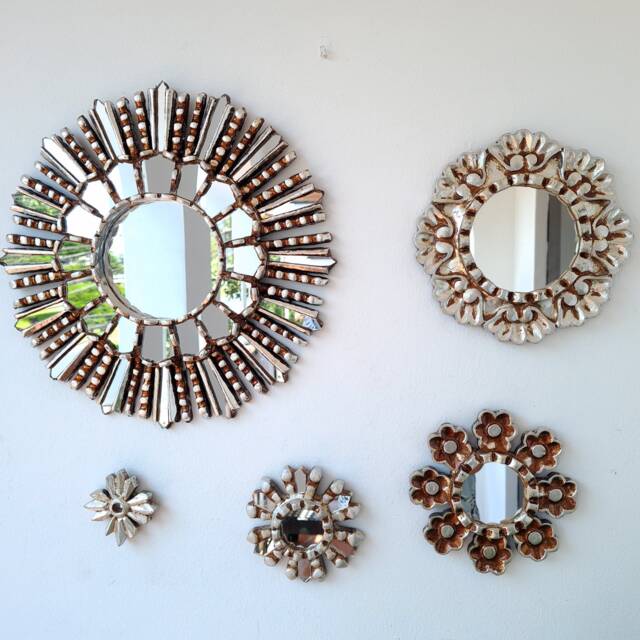 "Peruvian Mirrors ""Lima Fino Silver" - image 1